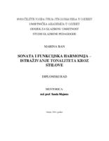 prikaz prve stranice dokumenta Sonata i funkcijska harmonija