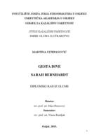 prikaz prve stranice dokumenta Gesta dive Sarah Bernhardt